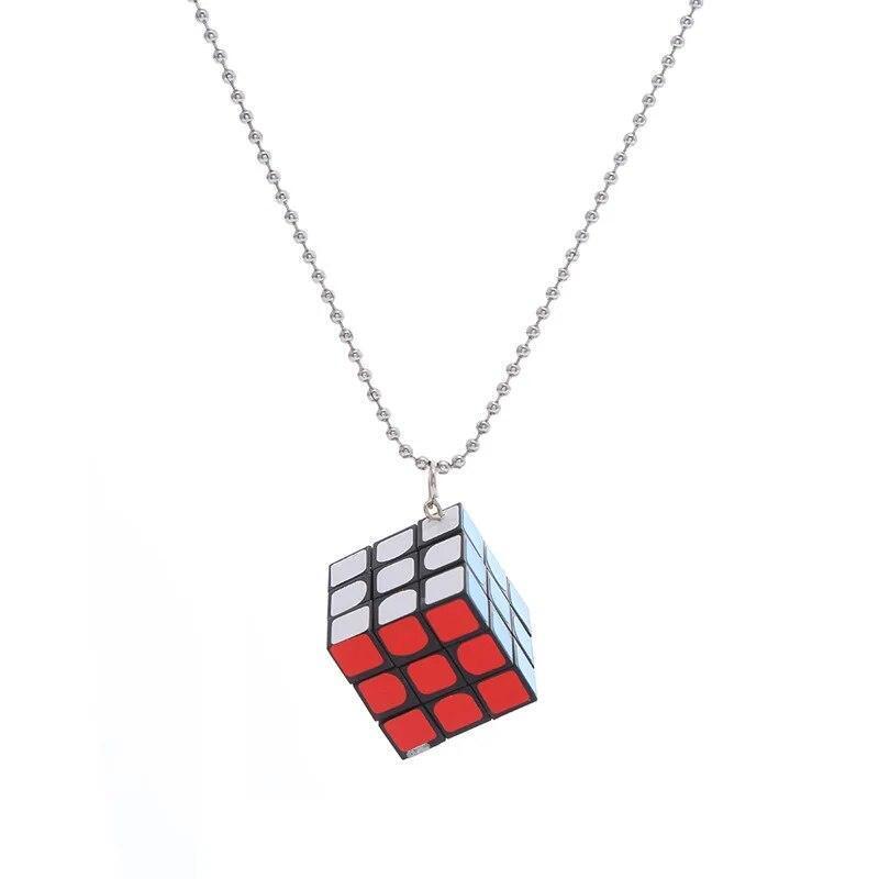 Women Rubik's Cube Earring Geometry Funny Earrings Hanging Cool Jewelry 1Pairs