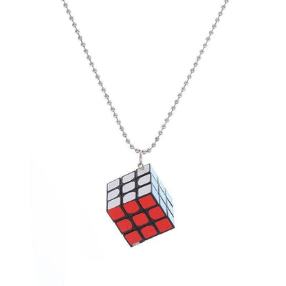 Women Rubik's Cube Earring Geometry Funny Earrings Hanging Cool Jewelry 1Pairs