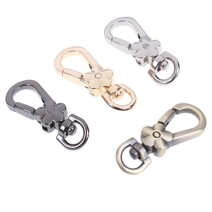 Diy Bag Accessories Metal Handbags Clasps Handle Flower Lobster Clips Snap Ho.N8