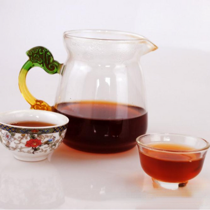 357g Laobanzhang Puerh Ripe Tea Old Tree Pu-erh Cooked Tea Cake Yunnan Pu'er Tea