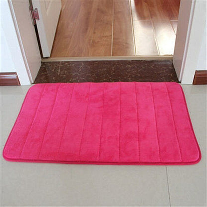 3Pcs/Set Memory Foam Bath Mat Modern Floor Anti-Slip Bathroom Rug Kitchen Carpet