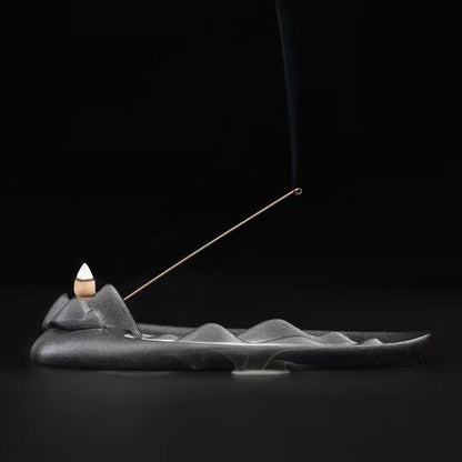 Mountain Incense Waterfall Burner Backflow Ceramic Incense Holder