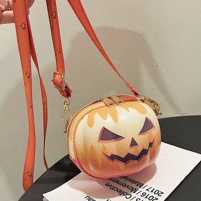 Shoulder Bag Pumpkin Purse Trendy Fashion Messenger Bag Small Purse 12*10*12 CM