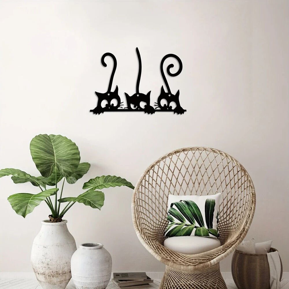 Cat Wall Art, Metal Wall Art, Hanging Ornaments, Hanging Wall Art