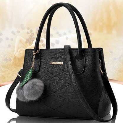 Hot Womens Lady PU Leather Handbag Shoulder Bag Purse Tote Messenger Satchel Bag