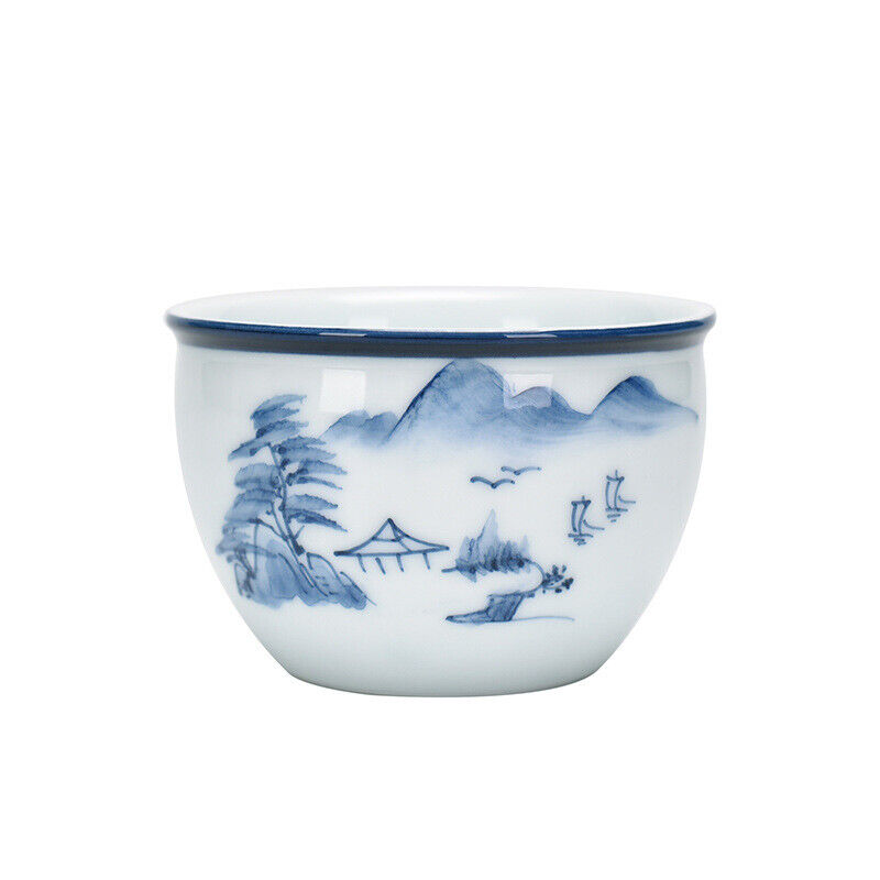 Chinese Blue White Porcelain Tea Cups Ceramic Gongfu Teacup Tea Wine Mug Gift