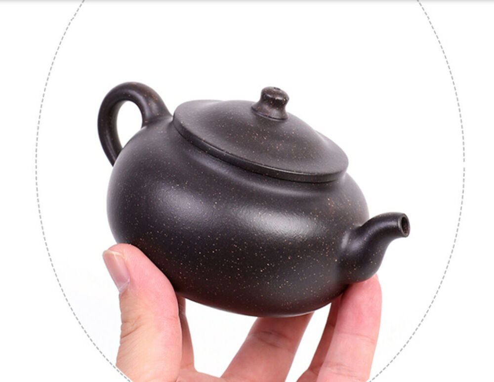 220cc China Yixing Handmade Purple Sand Purple Clay Teapot WoChan Hu Teapot-