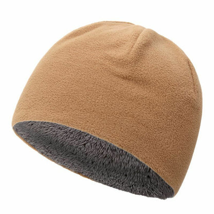 Fleece Hat Winter Warm Velvet Thick Hooded Cap Windproof Cycling Sports Running