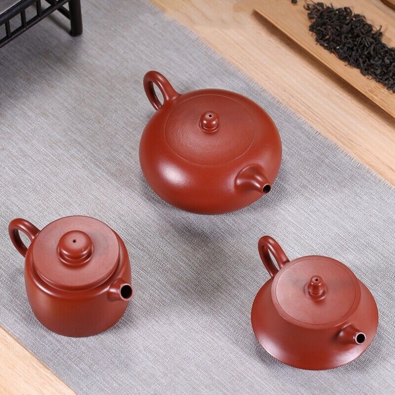 Chinese Kungfu Tea Pot Handmade Dahongpao Clay Real Yixing Zisha Pot Marked Red