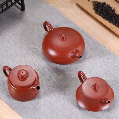 Chinese Kungfu Tea Pot Handmade Dahongpao Clay Real Yixing Zisha Pot Marked Red