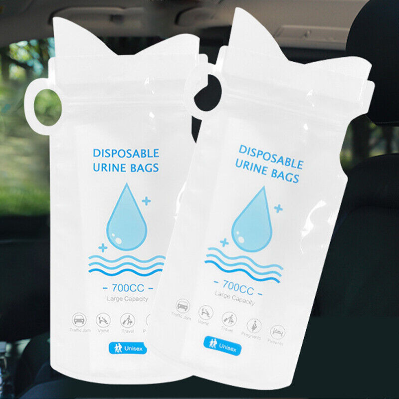 4Pcs 700ml Portable Toilet Pee Bag Camping Pee Bags Unisex Urine Bags Vomit Bags