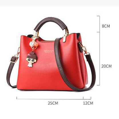 Women's PU Leather Shoulder Bag Handbag Tote Purse Crossbody Messenger Satchel