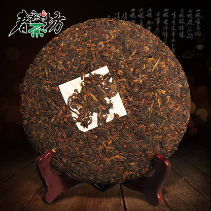 357g,Yunnan Menghai Banzhang Golden Bud Pu erh Tea Cake,CHINA PU ER cooked BEENG