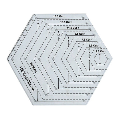 Patchwork Ruler Transparent Acrylic Quilting Yardstick Cloth Cutting Sewing Tool