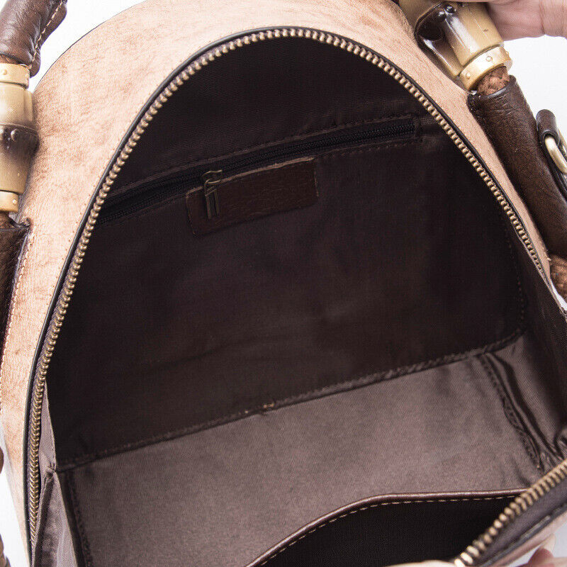 Women's Retro Genuine Leather Handbags Embossed Flow