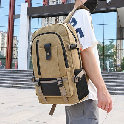 Mountaineering Bag Backpack Men Canvas Backpacks Outdoor Travel Camping Bag