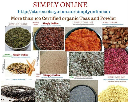 Organic Dried HERBAL TEA 50g Dried Herbs Free post Vacuum Packed -