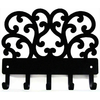 Decorative Scroll Metal Key Rack Hanger Wall Mounted Hook Up Key Hanger Artwork