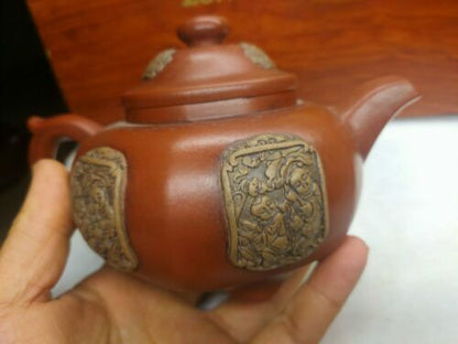 Chinese Yixing Zisha Clay Handmade Exquisite Teapot