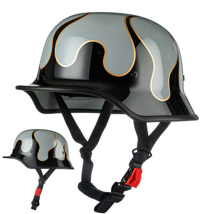 Retro German Style Motorcycle Half Helmet Men Women Helmet Duck Helmet Gift DOT