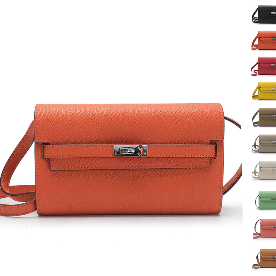 Mini Real Leather Flap Envelope Clutch Phone Wallet Shoulder Bag Purse Crossbody