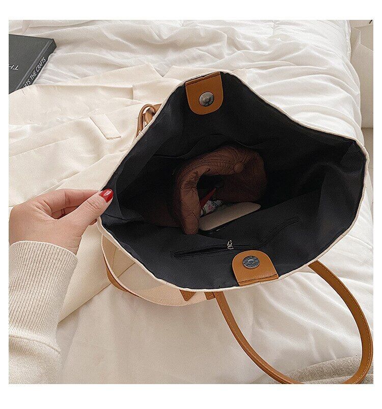 Women Handbag Female Bucket Shoulder Bag Big Ladies Totes Canvas Crossbody Bag