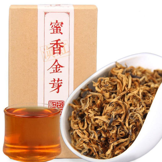 100g 2022/2023 Yunnan Dian Hong Premium Honey Golden Bud DianHong Black Tea