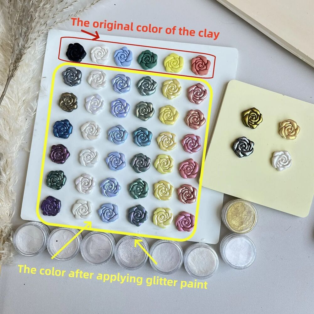 Shimmer Glitter 1g Multicolor Holographic Neon Soft Ceramic Polymer Clay Pigment