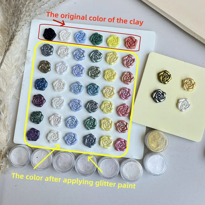 Shimmer Glitter 1g Multicolor Holographic Neon Soft Ceramic Polymer Clay Pigment