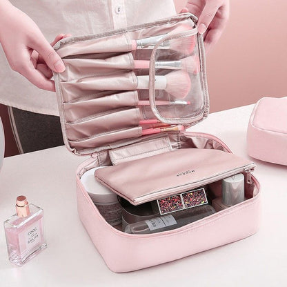 Makeup Bag Toiletries Organizer Waterproof Traveling Storage Pouch Cosmetic Case