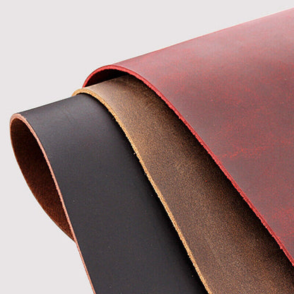 Handmade Cowhide Leather Bsuiness Single Pen Bag Vintage Pencil Case