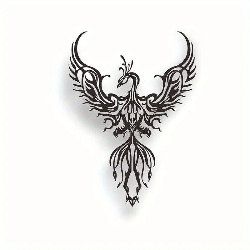 Metal Phoenix Design Hanging Wall Decor, Art Indoor Living Room Wall Decor Home