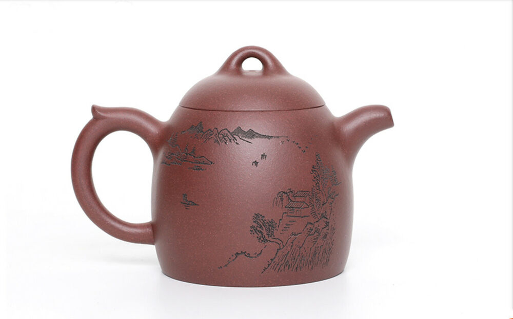 470cc China Yixing Handmade Purple Clay Teapot Purple Clay Qinchuan Kung Fu Teapot-