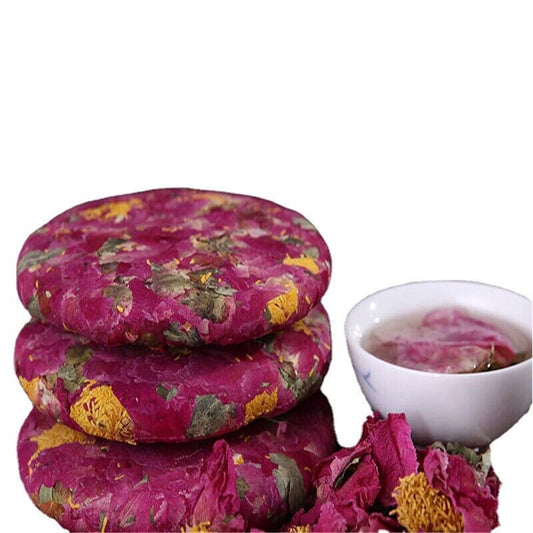 200g Flower Tea Cake Blooming Peony Nectar Scented Nature Herbal Tea Healthy Tea