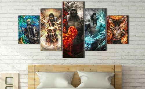 One Piece Marine Admirals Headquarters 5 Panel Canvas Print Wall Art Home Decor