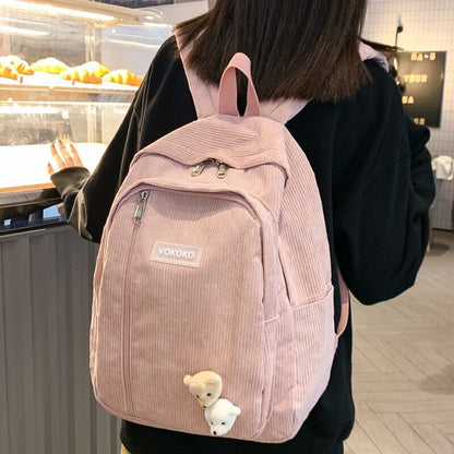 Woman Backpack Schoolbag Teenage Girls Boys Bag Student Lady Book Pack
