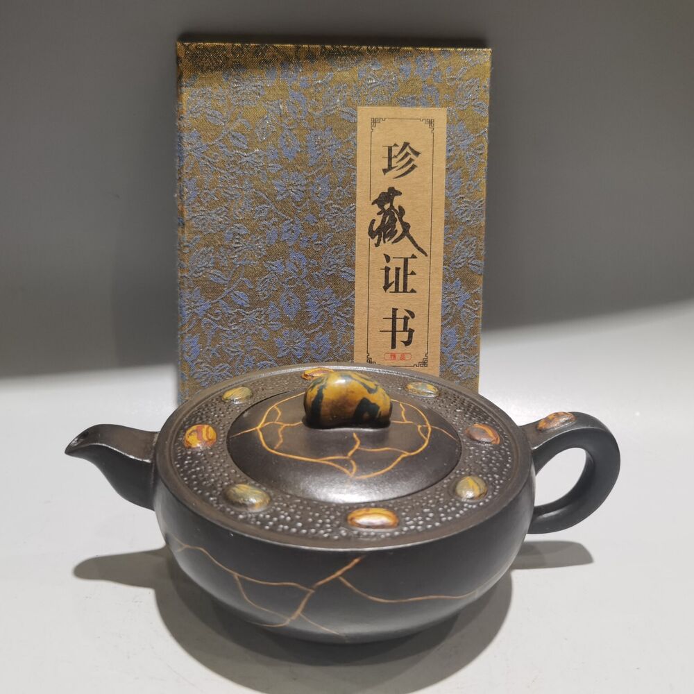 Chinese Yixing Purple Clay Teapot Zisha Pure Handmade Household Collect Teaware