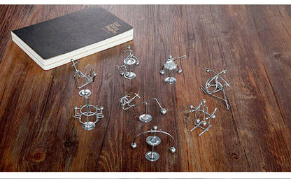 Newton Cradle Iron Man Metal Perpetual Balance Physics Science Pendulum Figurine