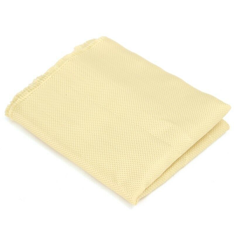 200gsm Fabric Woven Aramid Fiber Cloth Plain 100cm/39.4'' Width Yellow