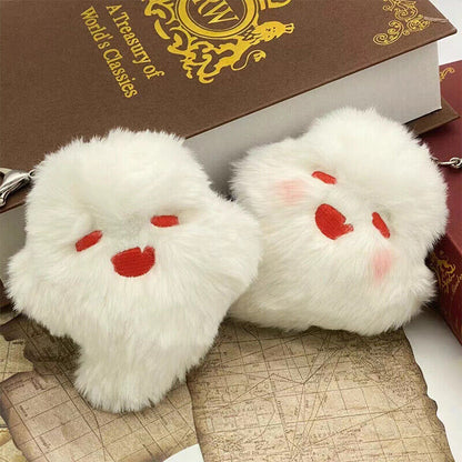Cute Doll Anime Keychain Hu Tao Ghost Kawaii Plush Stuffed Cartoon Bag Pendant