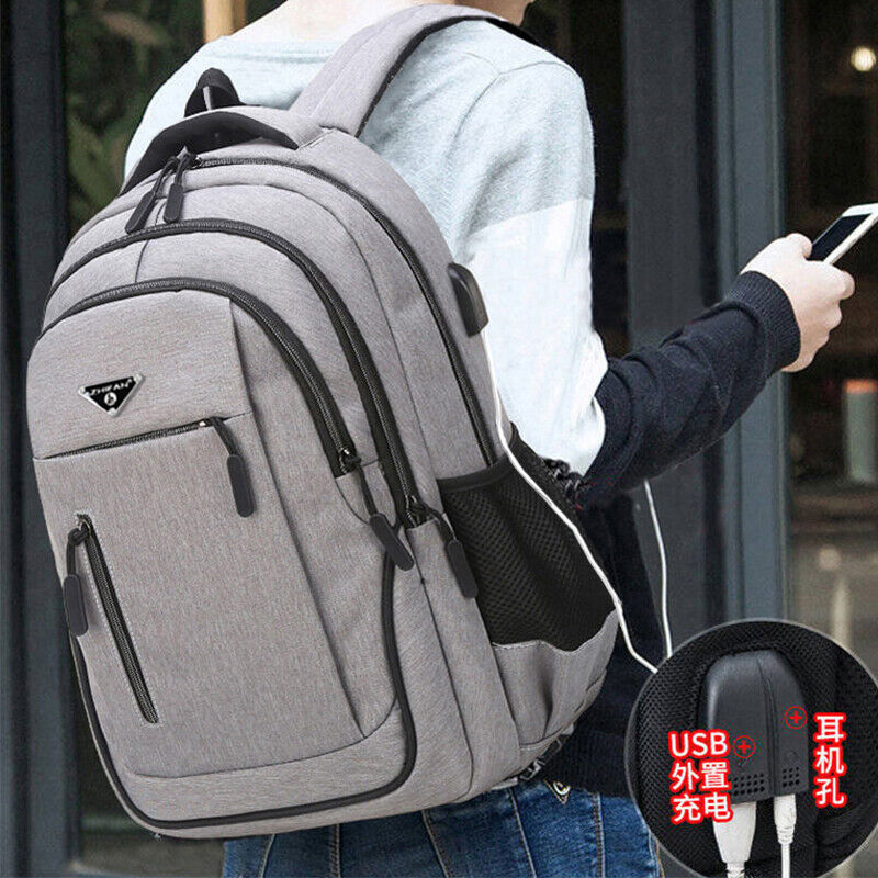 Men Charging Laptop Backpack College Student Backpack Male Business Bag pack