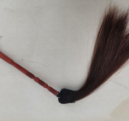 REAL Horse Tail Fly Whisk Swatter TV prop Martial Arts Buddhist Horsetail