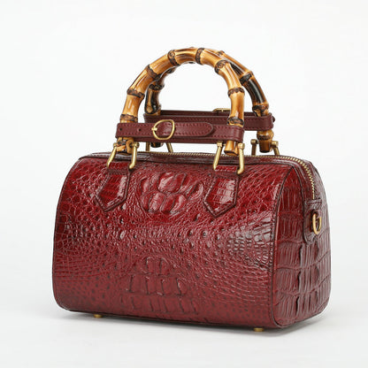 Real Alligator Crocodile Skin Pillow Bag, New Desinger Women's Sling Shouler Bag