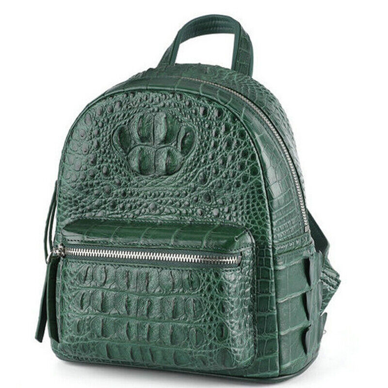 Handcrafted 100% Real CrocodileSkin Leather Women's Luxury Backapck ShoulderBag