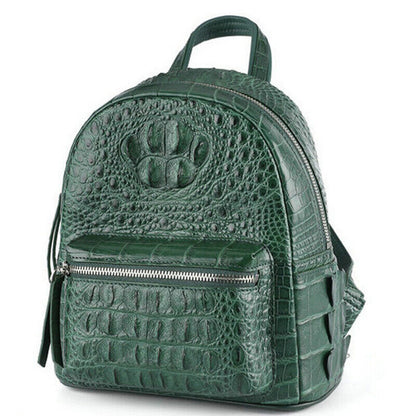 Handcrafted 100% Real CrocodileSkin Leather Women's Luxury Backapck ShoulderBag