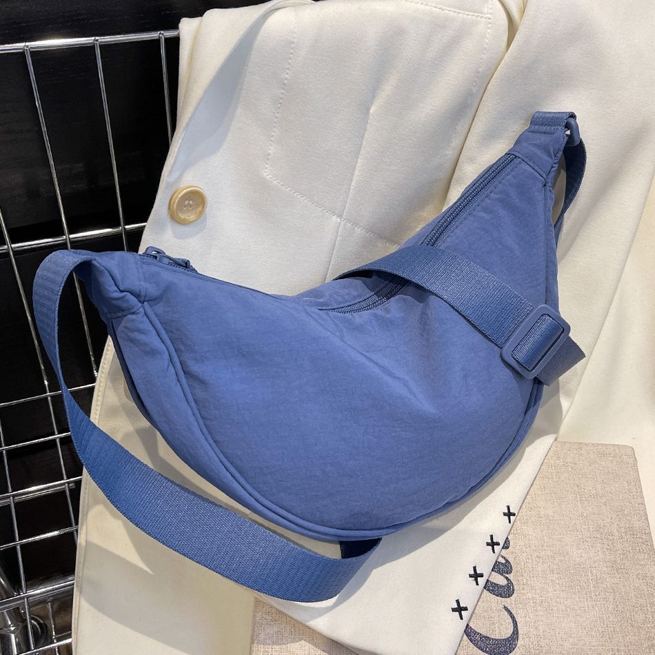 Hobos Side Shoulder Bag Nylon Plus Cotton Messenger Bag Travel Handbag 31*15*9CM