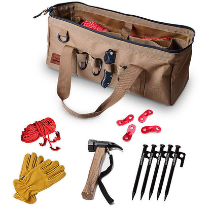 Outdoor Camping Tent Accessories Storage Bag Portable Kit Tool Debris Handbag