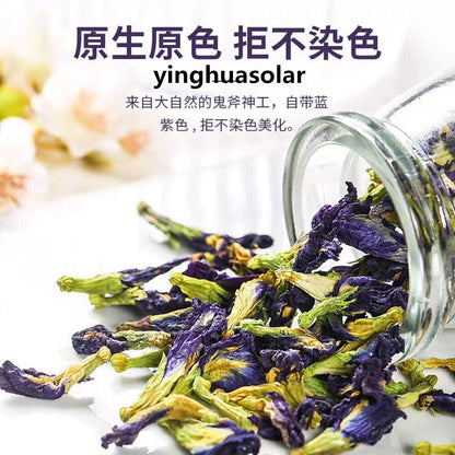 Organic Irises Tea Blue Butterfly Flower 泰国野生有机鸢尾花蓝蝴蝶花茶 蝶豆花弹力天然抗皱胶原蛋白骨胶原美颜茶
