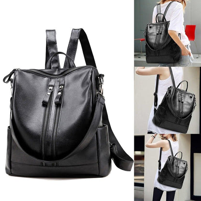 Women Leather Travel Backpack Handbag Shoulder School Bag Rucksack Satchel
