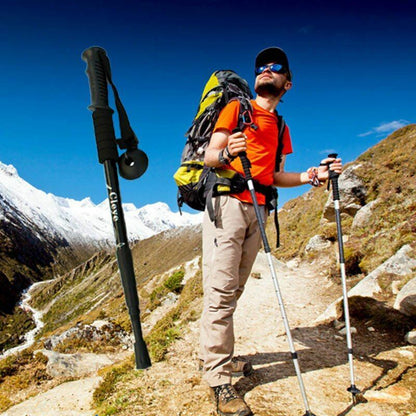 Nordic Walking Pole 4 Section Anti Shock Trekking Poles Telescopic Sticks Hiking
